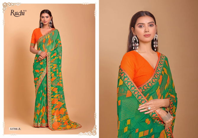 Vanilla Vol 7 By Ruchi Digital Printed Chiffon Sarees Wholesale Price In Surat